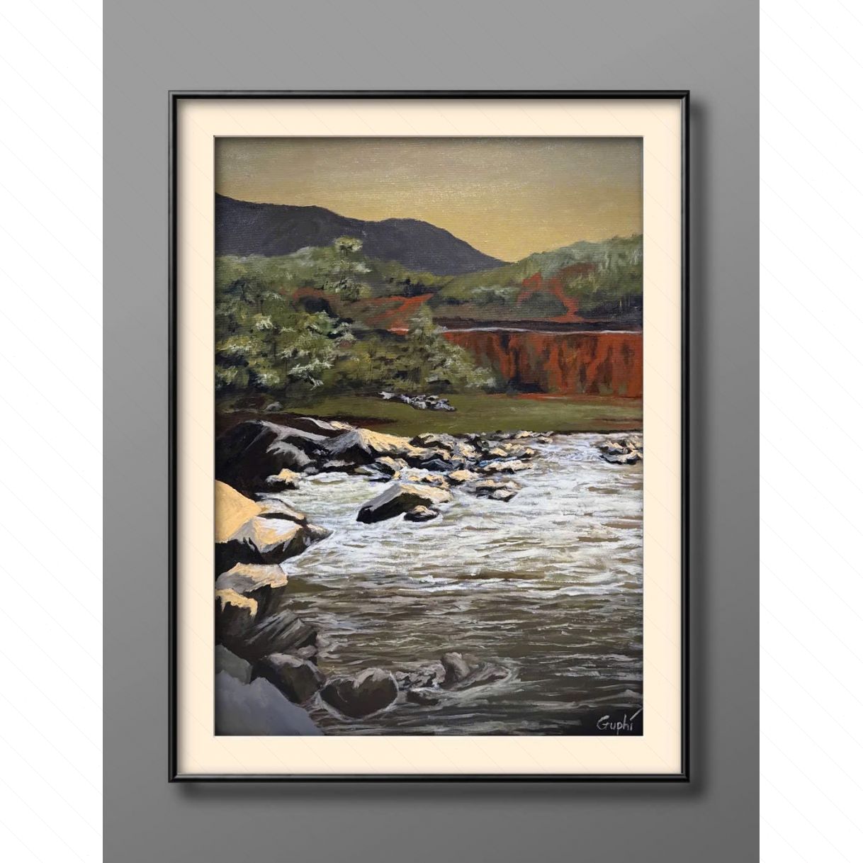 Tranh Acrylic Phong Cảnh Suối Mường Hoa Độc Quyền 2025 