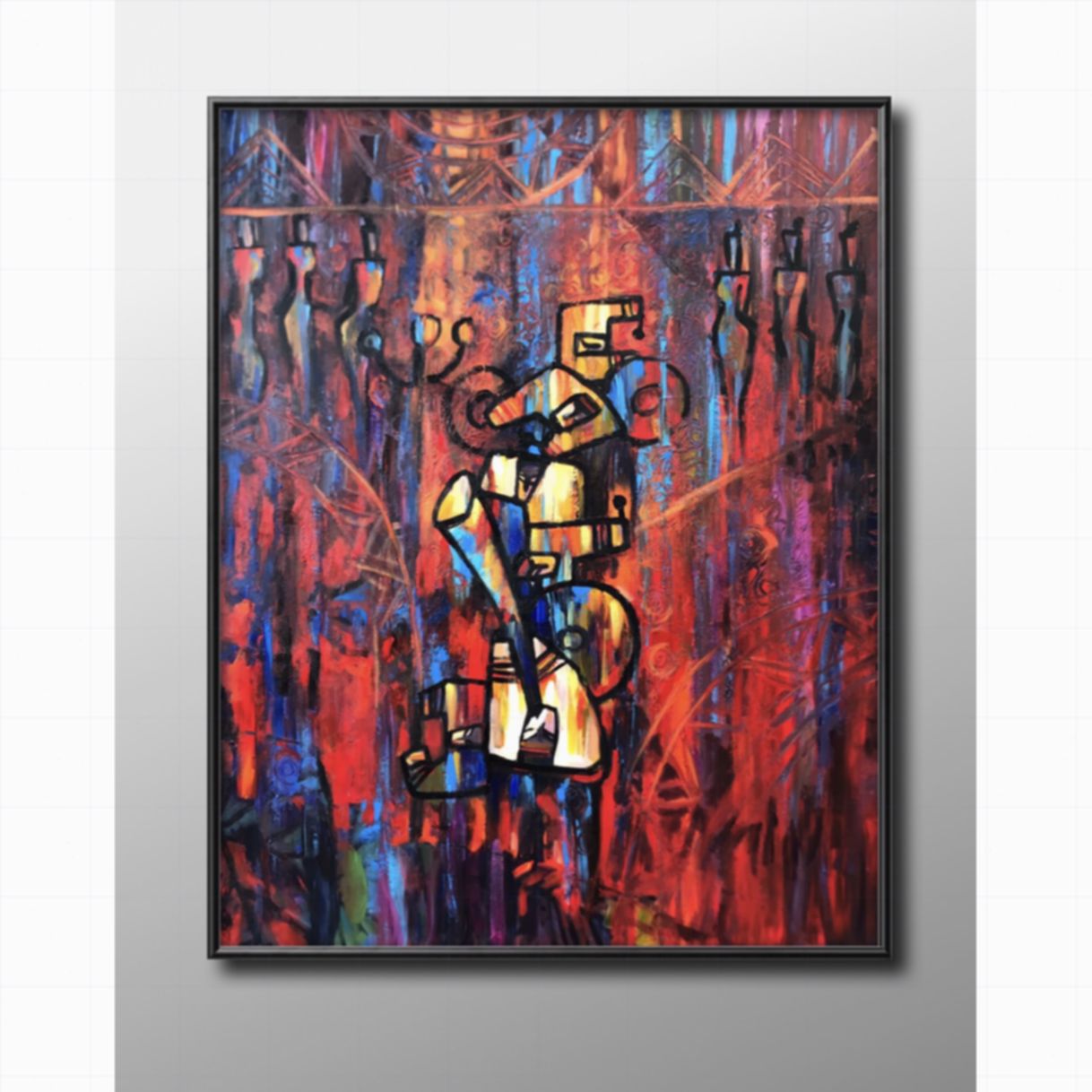 Tranh Phong Cảnh Vùng Cao Âm Vang Cao Nguyên Acrylic 60x80cm Độc Quyền 
