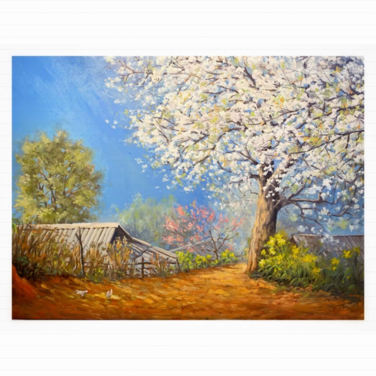 Tranh Sơn Dầu Trưa Vắng Độc Bản Kích Thước 60x90cm Chất Lượng 
