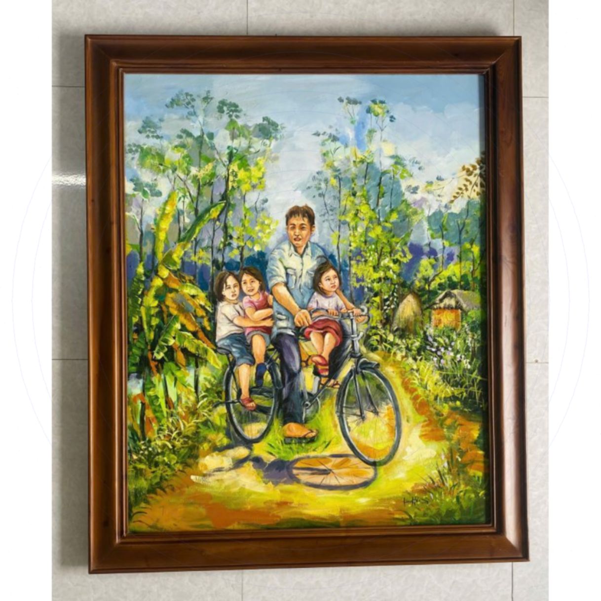 Tranh Phong Cảnh Đường Về Acrylic 80x100cm Tranh Sáng Tác 2025 