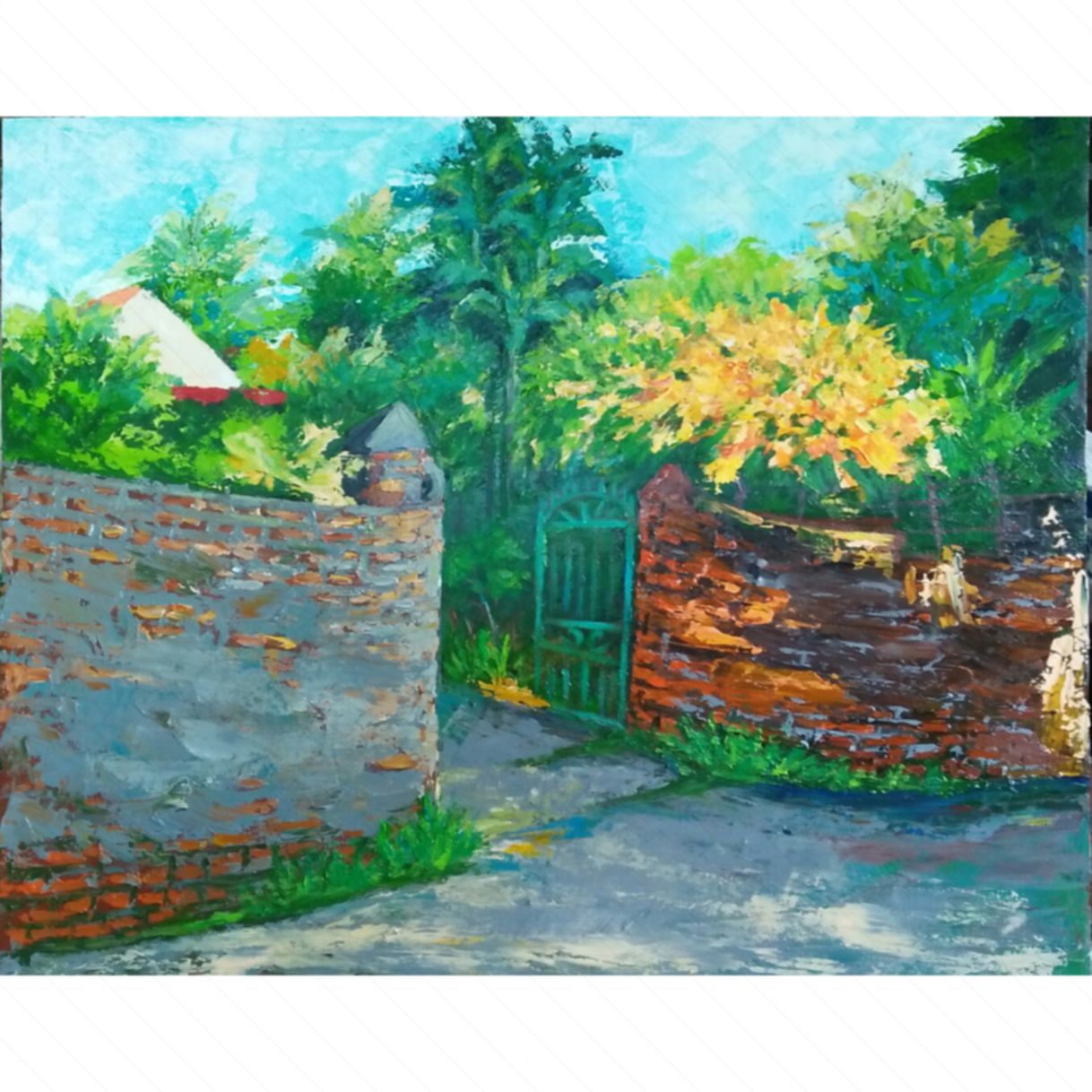 Tranh Dương Phúc Sắc Quê Acrylic 80x100cm Tranh Độc Bản 