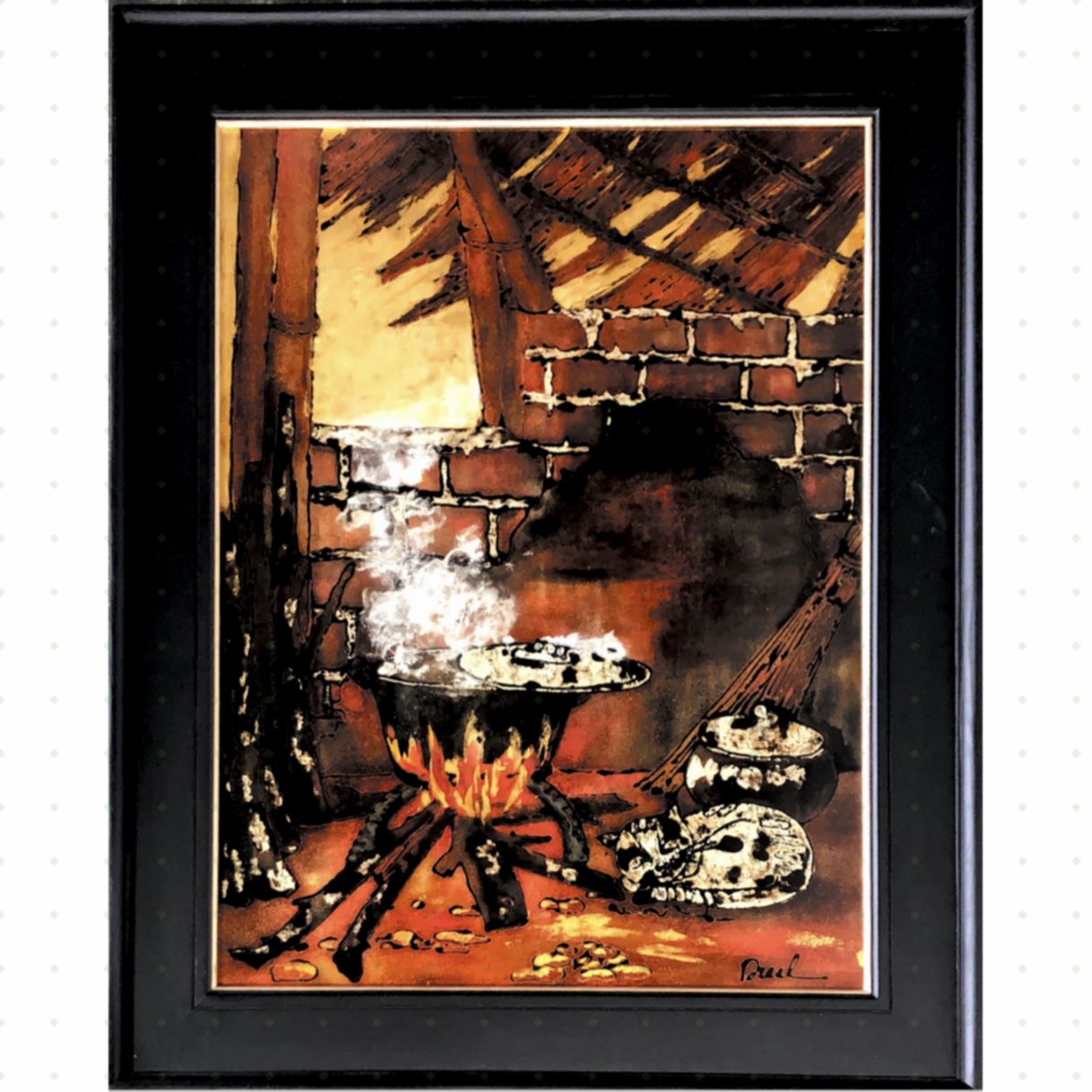 Tranh Sơn Mài Nét Quê sơn mài truyền thống 60x80cm chất lượng cao 