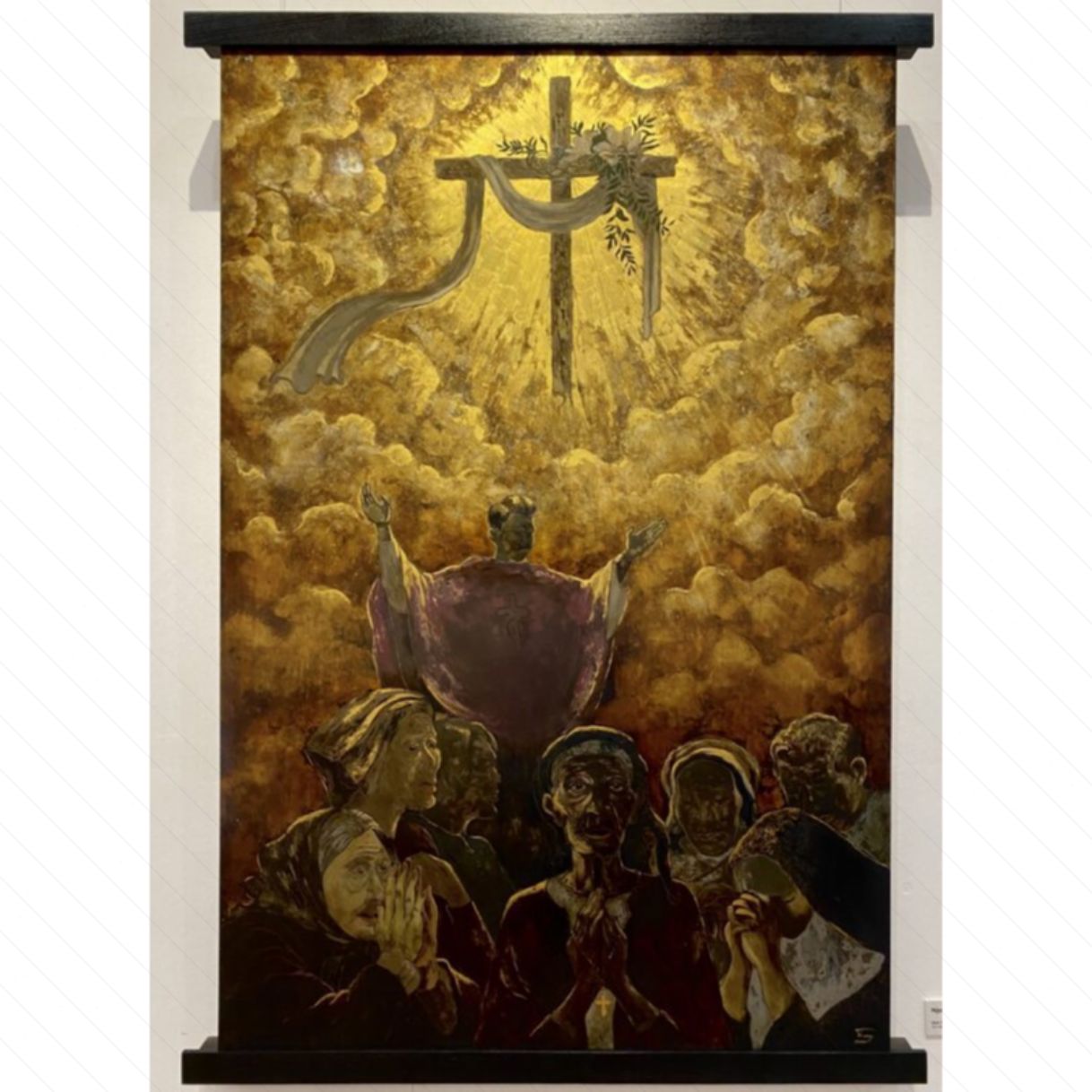 Tranh Sơn Mài Đức Tin Kích Thước Lớn 90x135cm Độc Bản Năm 2022 