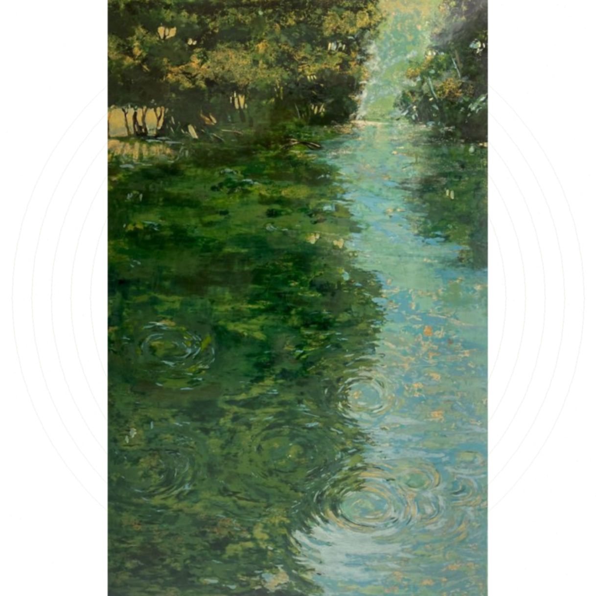 Tranh Phong Cảnh Ngày Tươi Xanh Sơn Mài 80x125cm Độc Bản Năm 2023 