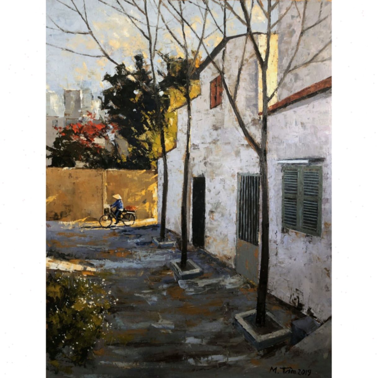 Tranh Sáng Mùa Hạ Sơn Dầu 60x80cm Năm 2019 