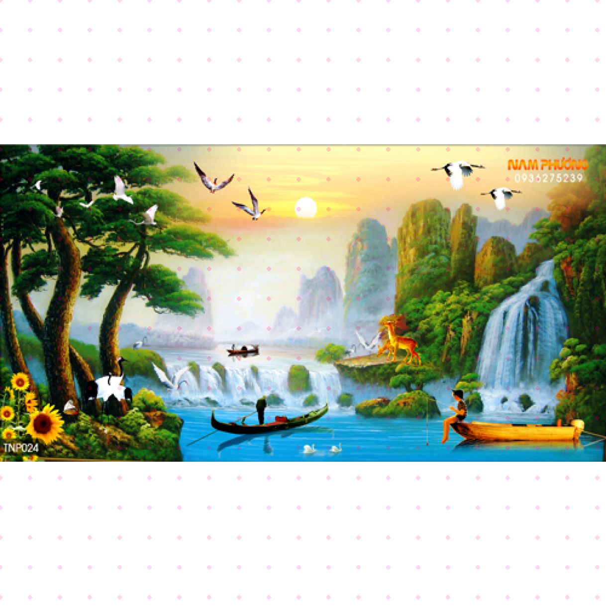 Tranh Phong Cảnh Làng Quê Châu Âu Sơn Dầu Canvas Tinh Tế 