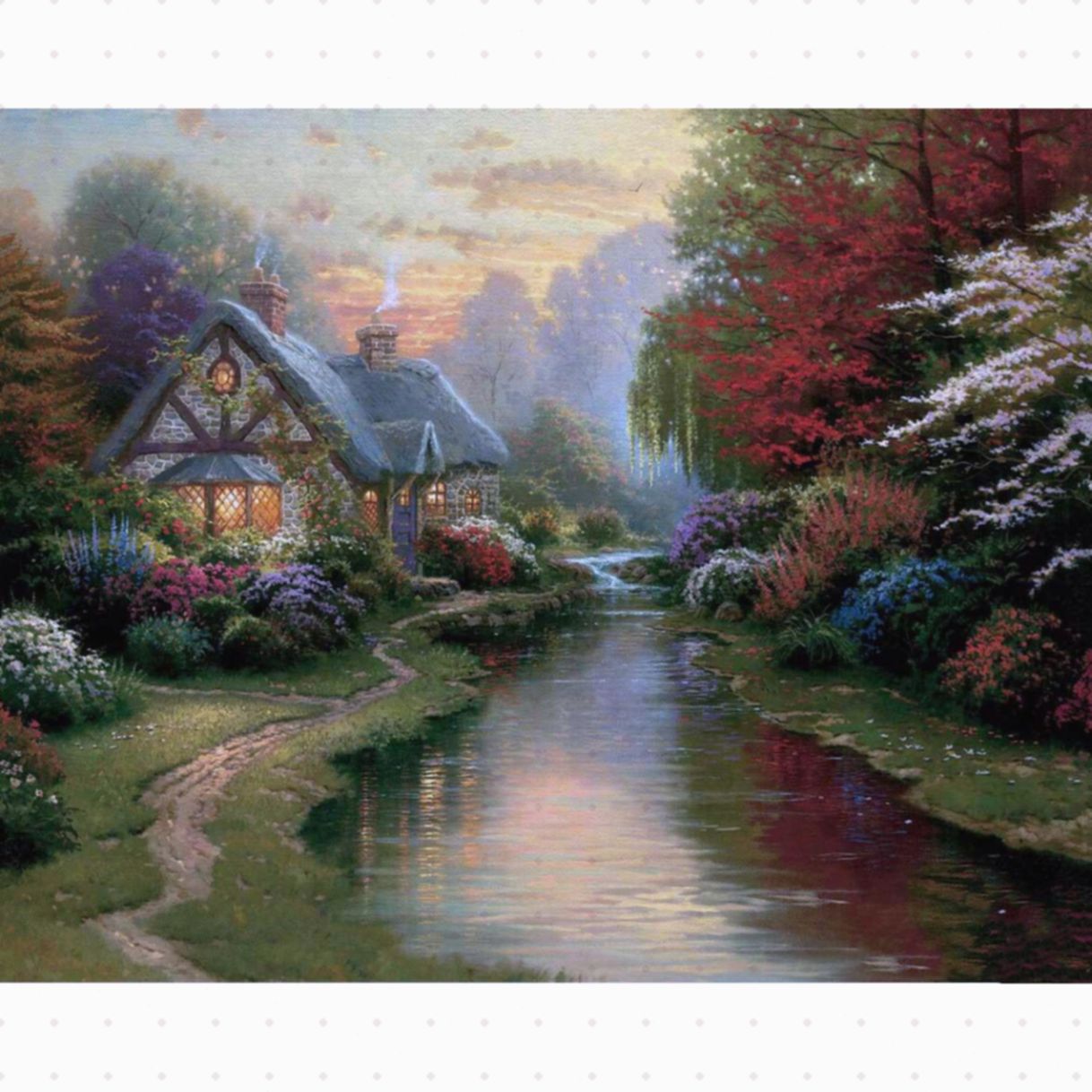 Tranh sơn dầu phong cảnh tpc012 canvas nhập khẩu khung composite 