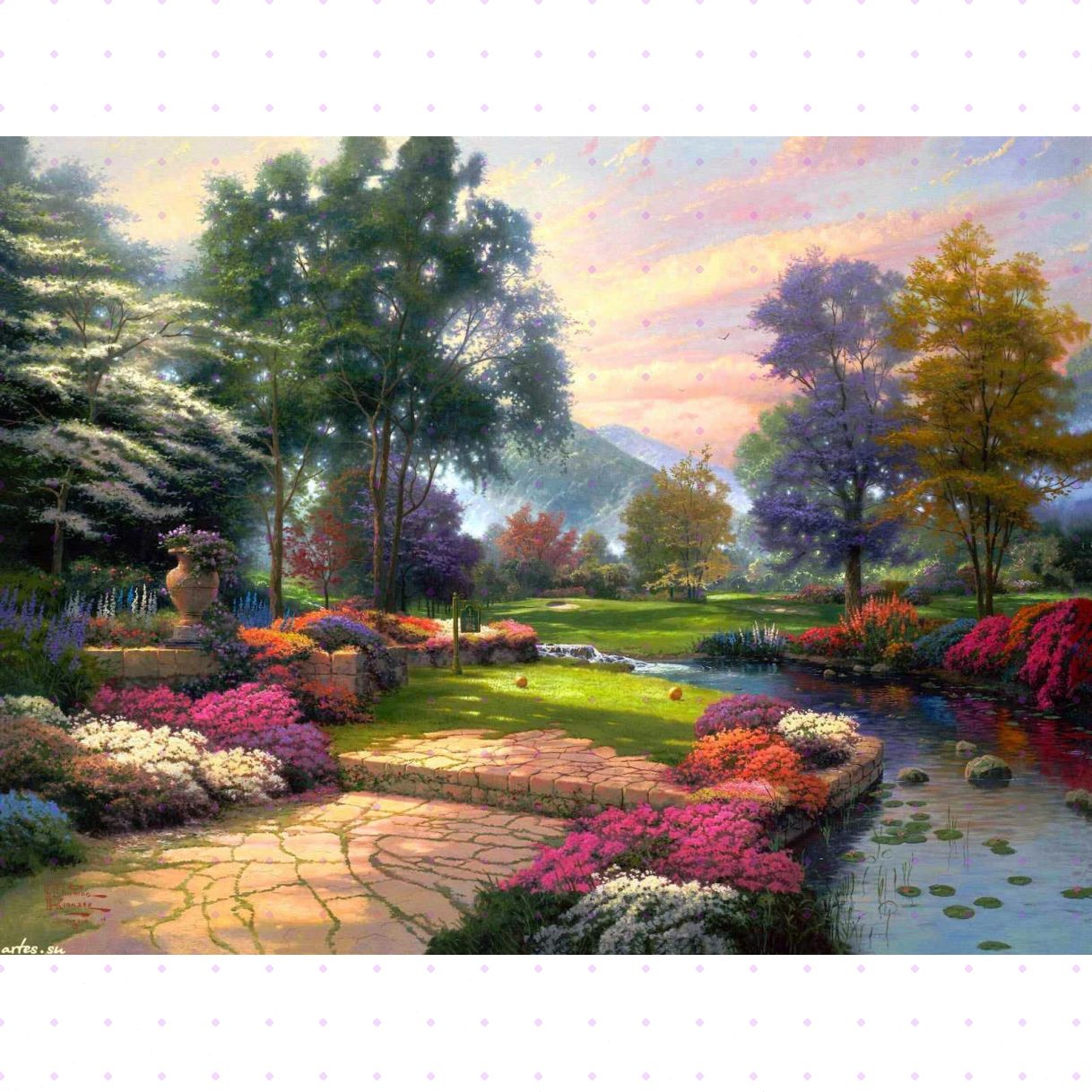 Tranh Sơn Dầu Phong Cảnh TPC010 150x80cm Canvas Độc Bản 