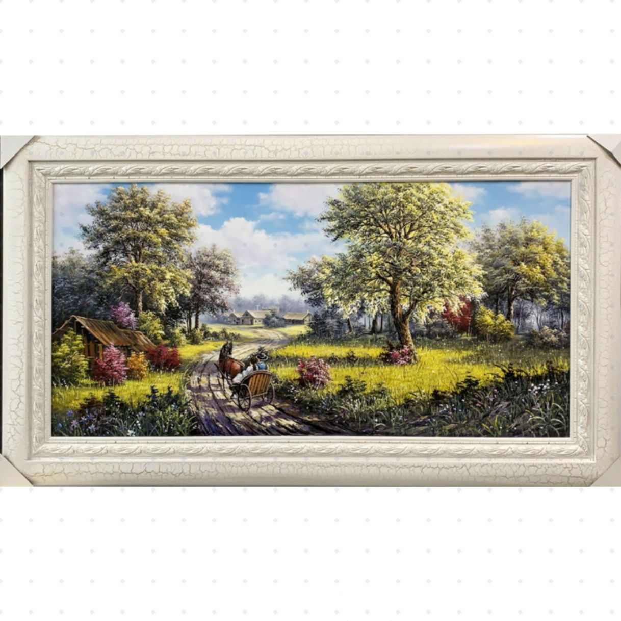 Tranh Phong Cảnh Nông Thôn Châu Âu Sơn Dầu Canvas Đẹp 