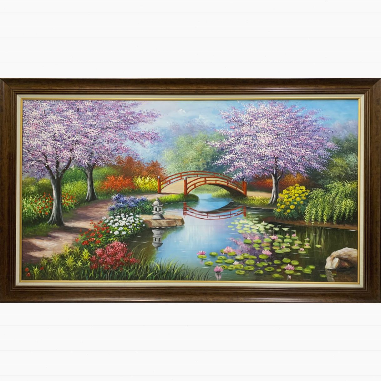 Tranh Phong Cảnh Miền Quê Nước Ngoài Sơn Dầu 60x80cm Độc Bản 