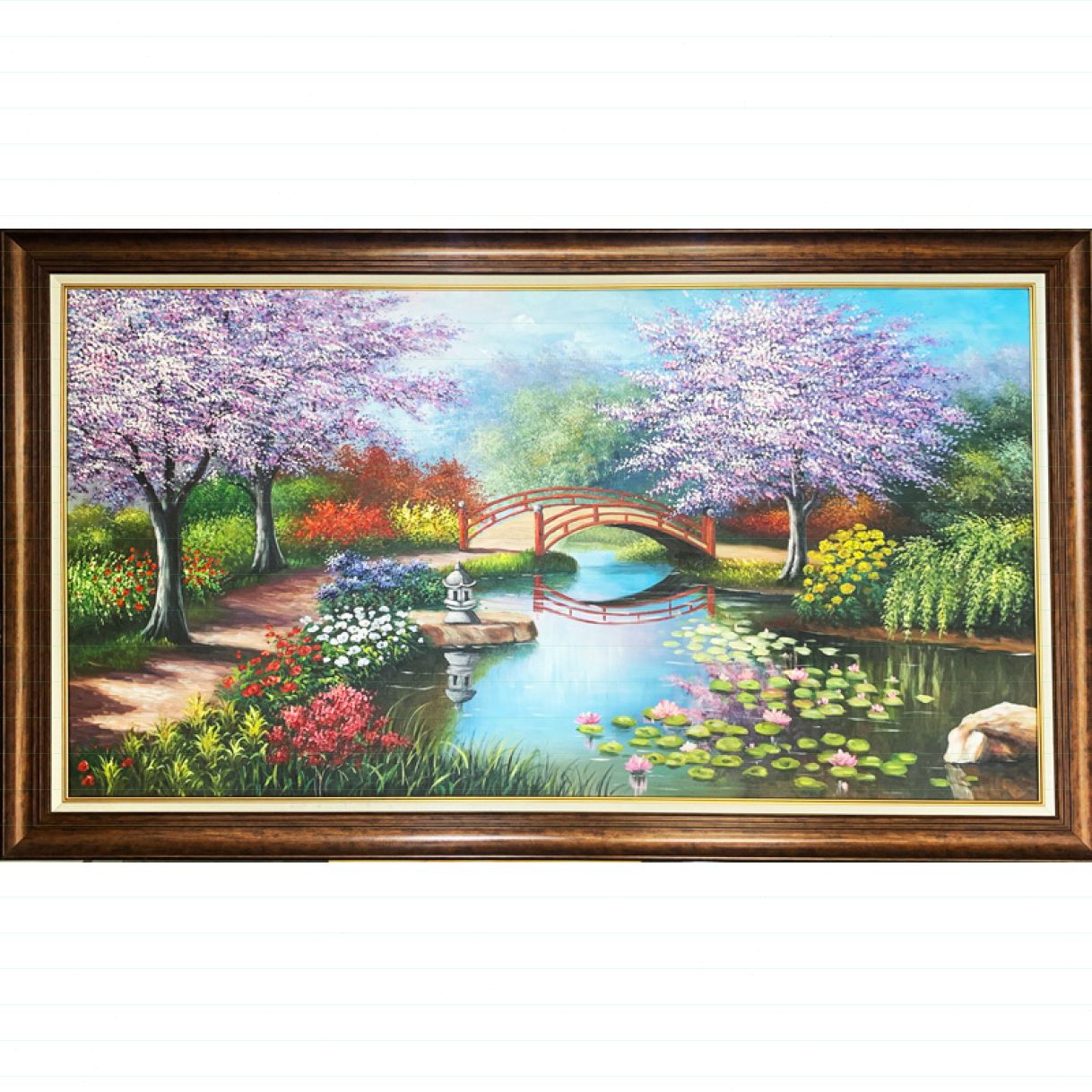 Tranh Phong Cảnh Miền Quê Châu Âu STT091 Sơn Dầu Vải Canvas 