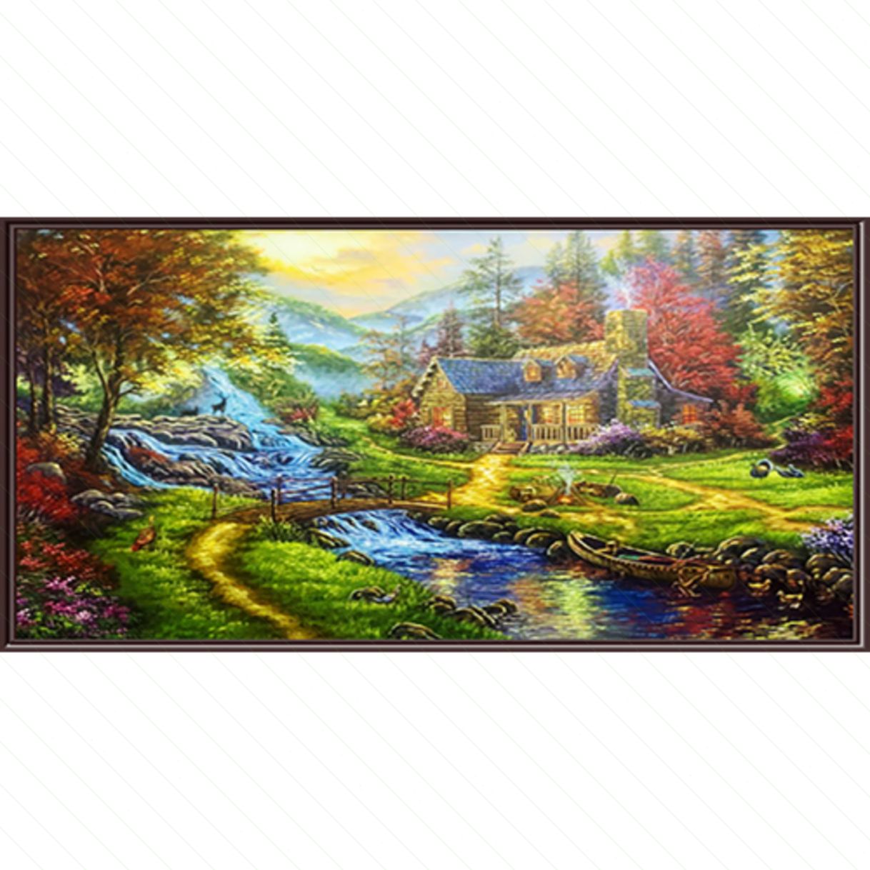 Tranh Sơn Dầu Thomas Châu Âu Handmade 160x120cm 