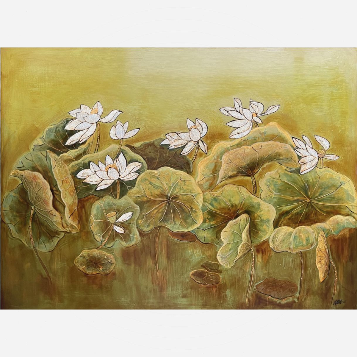 Tranh Sơn Mài Khúc Giao Mùa 2 Độc Bản Kích Thước Lớn 