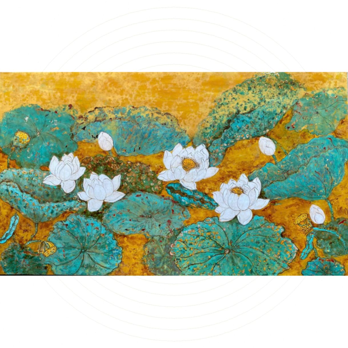 Tranh Sơn Mài Mùa Yêu Thương Độc Bản 70x120cm Chất Lượng Cao 