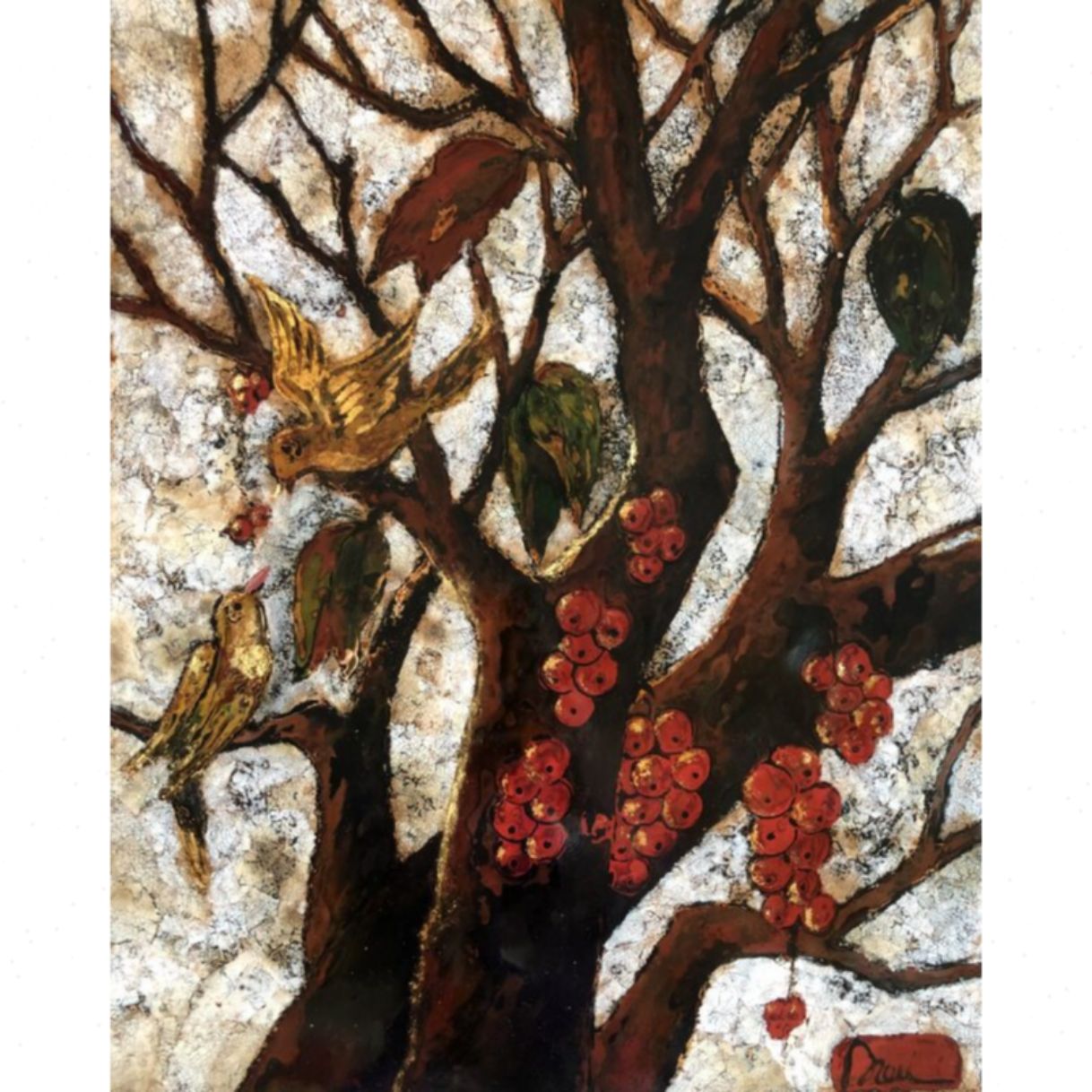 Tranh Sơn Mài Khúc Tình Ca Độc Bản 40x60cm Sang Trọng 