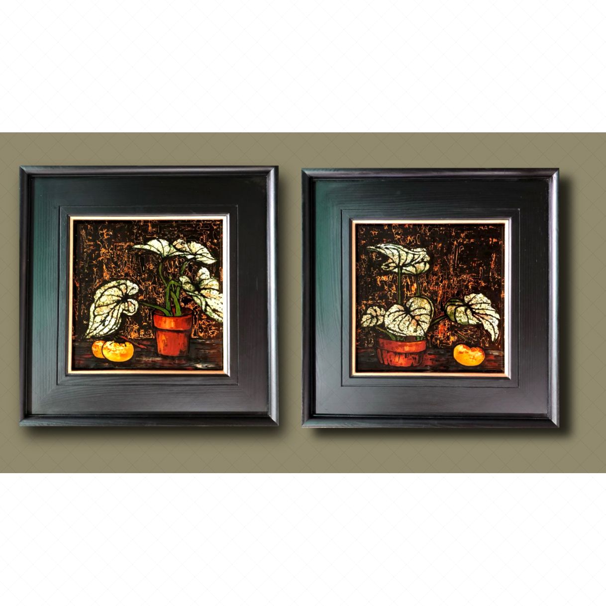 Tranh Sơn Mài Hương Mùa Thu 30x30cm Bộ 2 Tấm 2023 