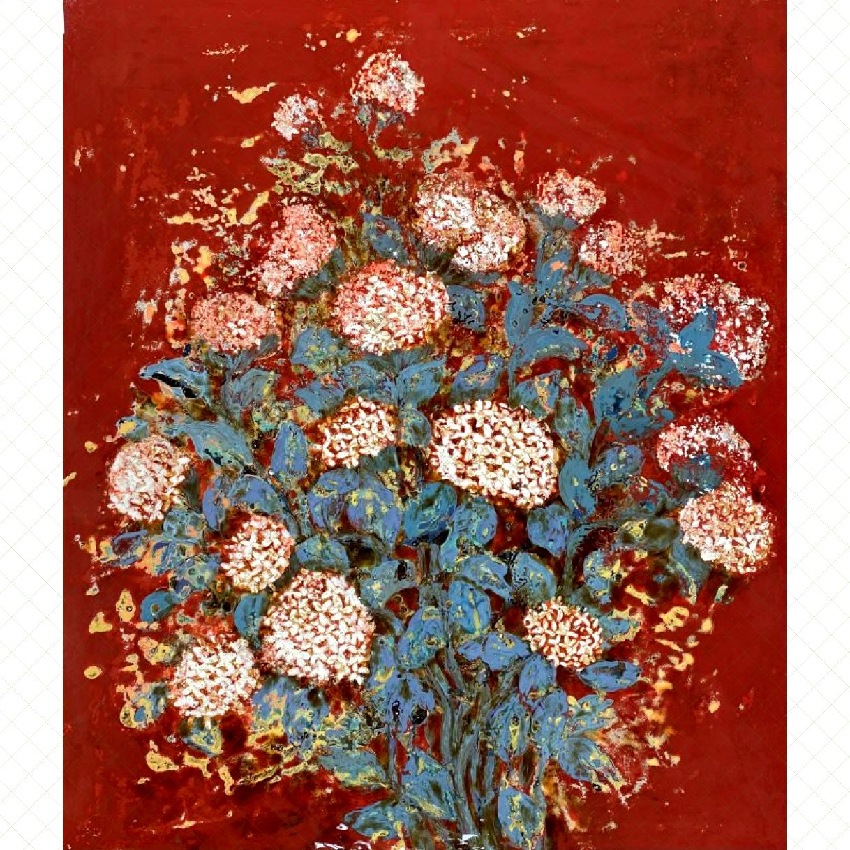 Tranh Sơn Mài Hương Mùa Thu 60x70cm Tinh Xảo 