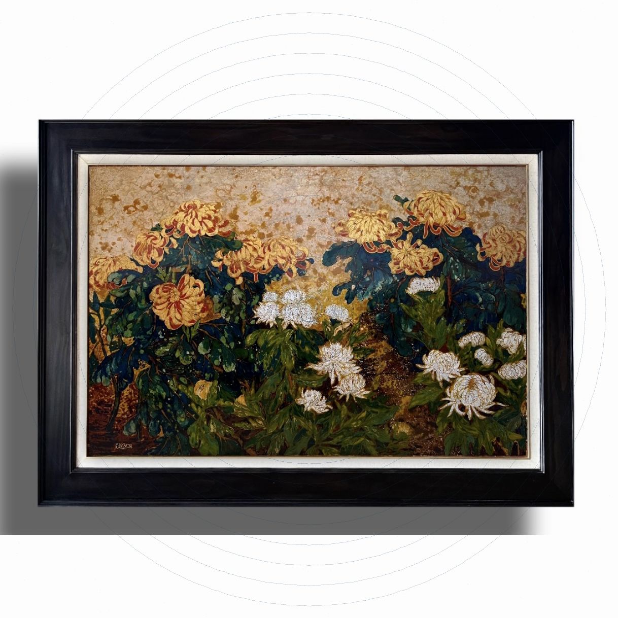 Tranh Sơn Mài Nghênh Xuân 16 80x120cm Sáng Tác 2023 Độc Đáo 