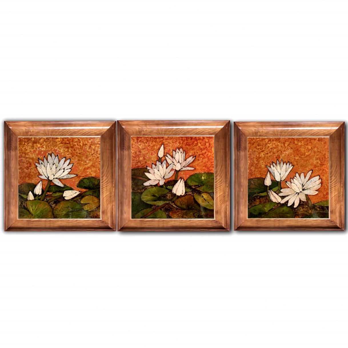 Tranh Sơn Mài Các Loài Hoa Ban Mai Độc Bản 40x40cm Năm 2024 