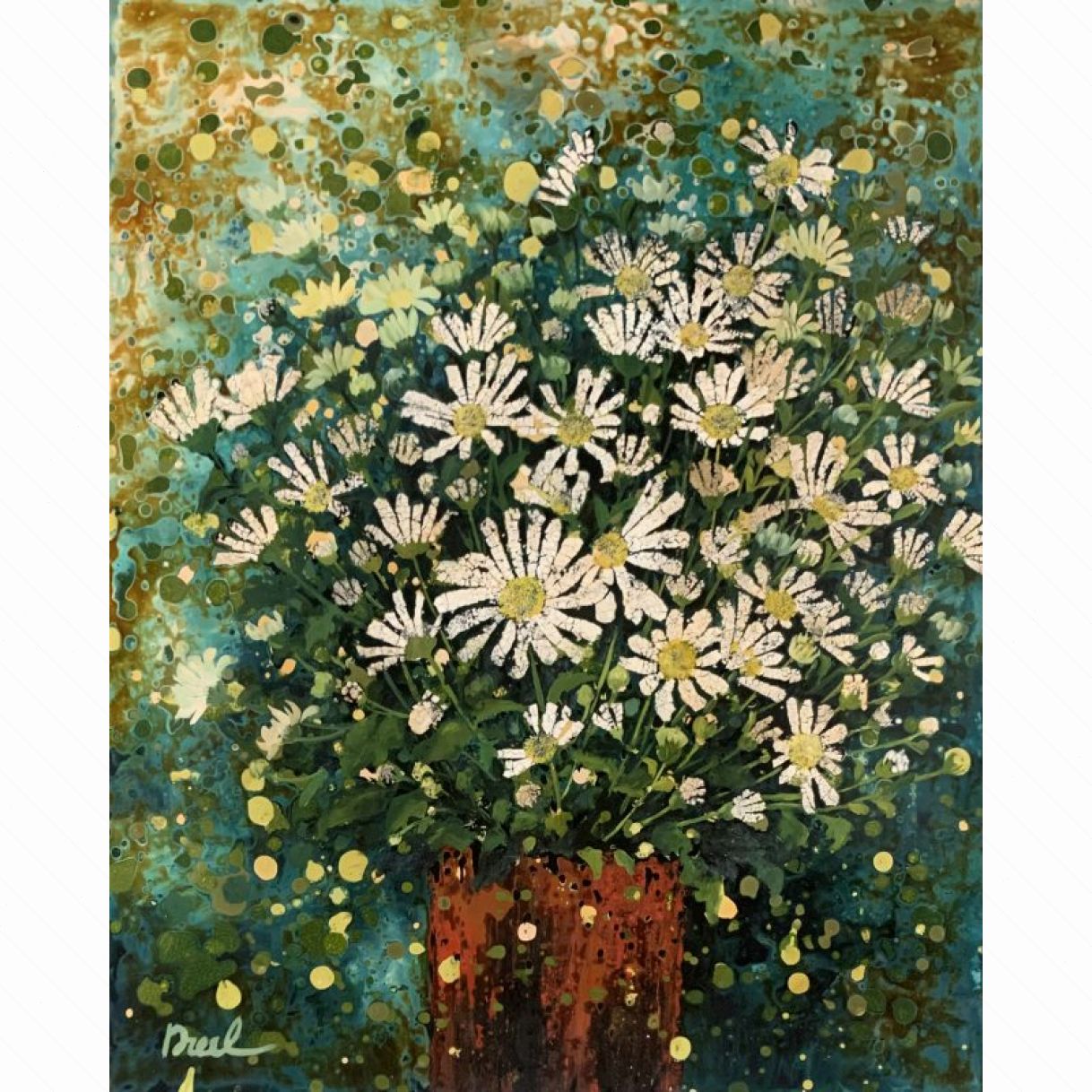 Tranh Sơn Mài Họa Mi Trong Gió Độc Bản Kích Thước Vừa 40x50cm 