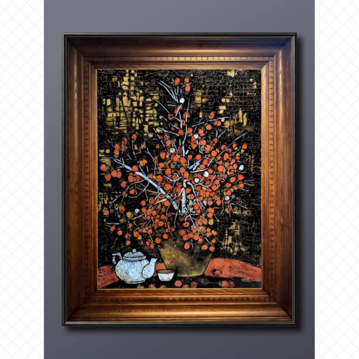 Tranh Quà Tặng Quê Sơn Mài Truyền Thống 60x80cm Sáng Tác 2025 