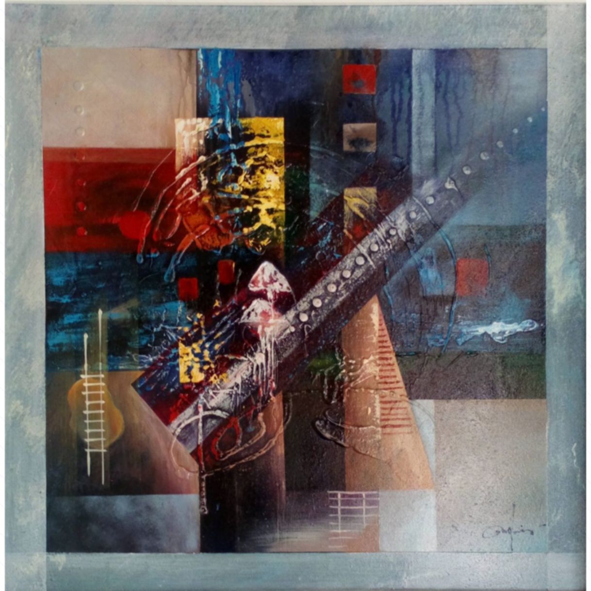 Tranh Sơn Dầu Miền Ký Ức Acrylic 60x60cm Đẹp 