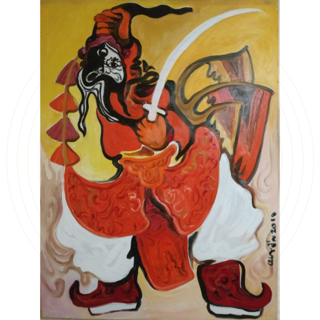 Huy Quyển Tranh Sơn Dầu Khương Linh Tá 60x80cm Sắc Nét 