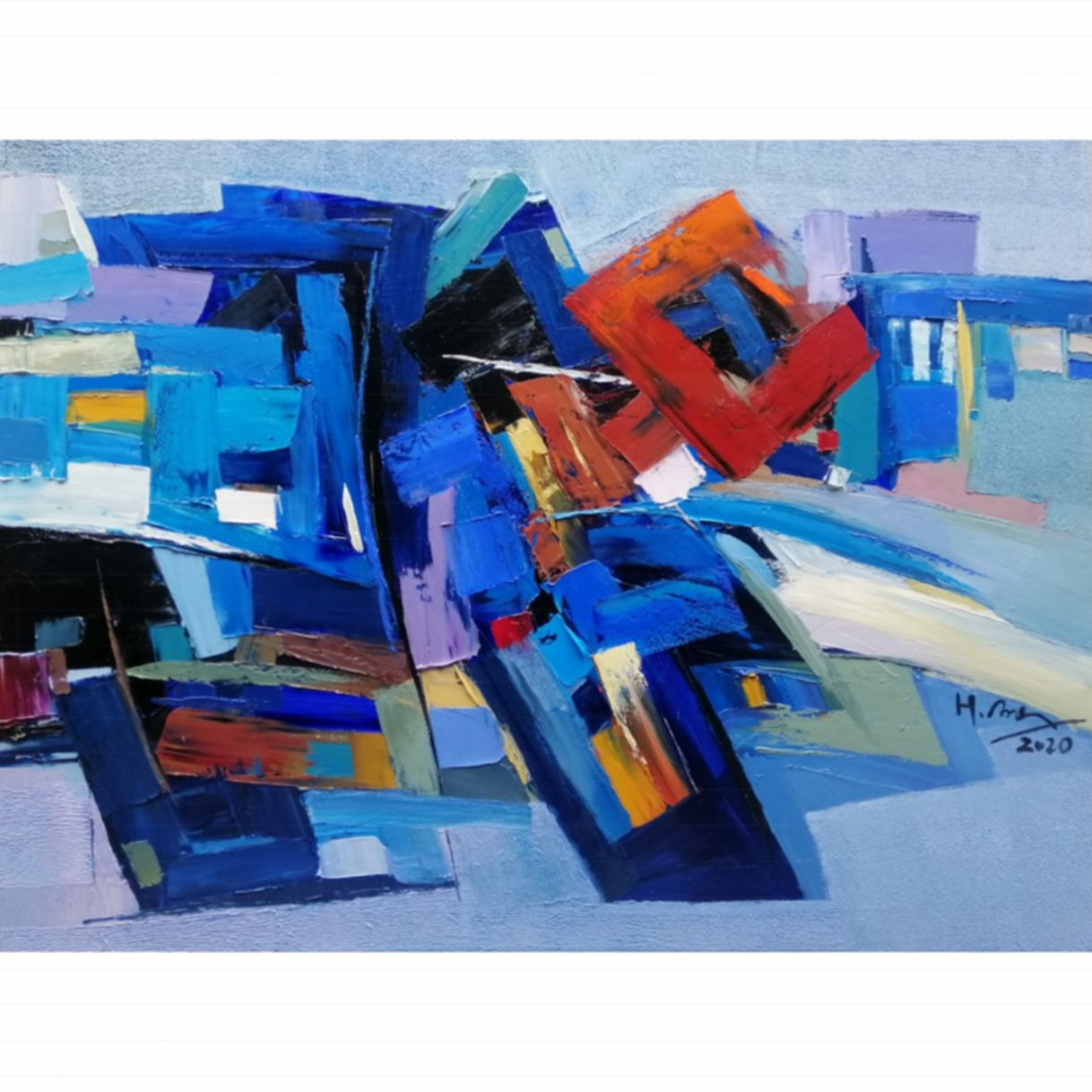 Tranh Sơn Dầu Ngõ Đông Hoàng Anh 120x160cm Sáng Tác Nghệ Thuật 