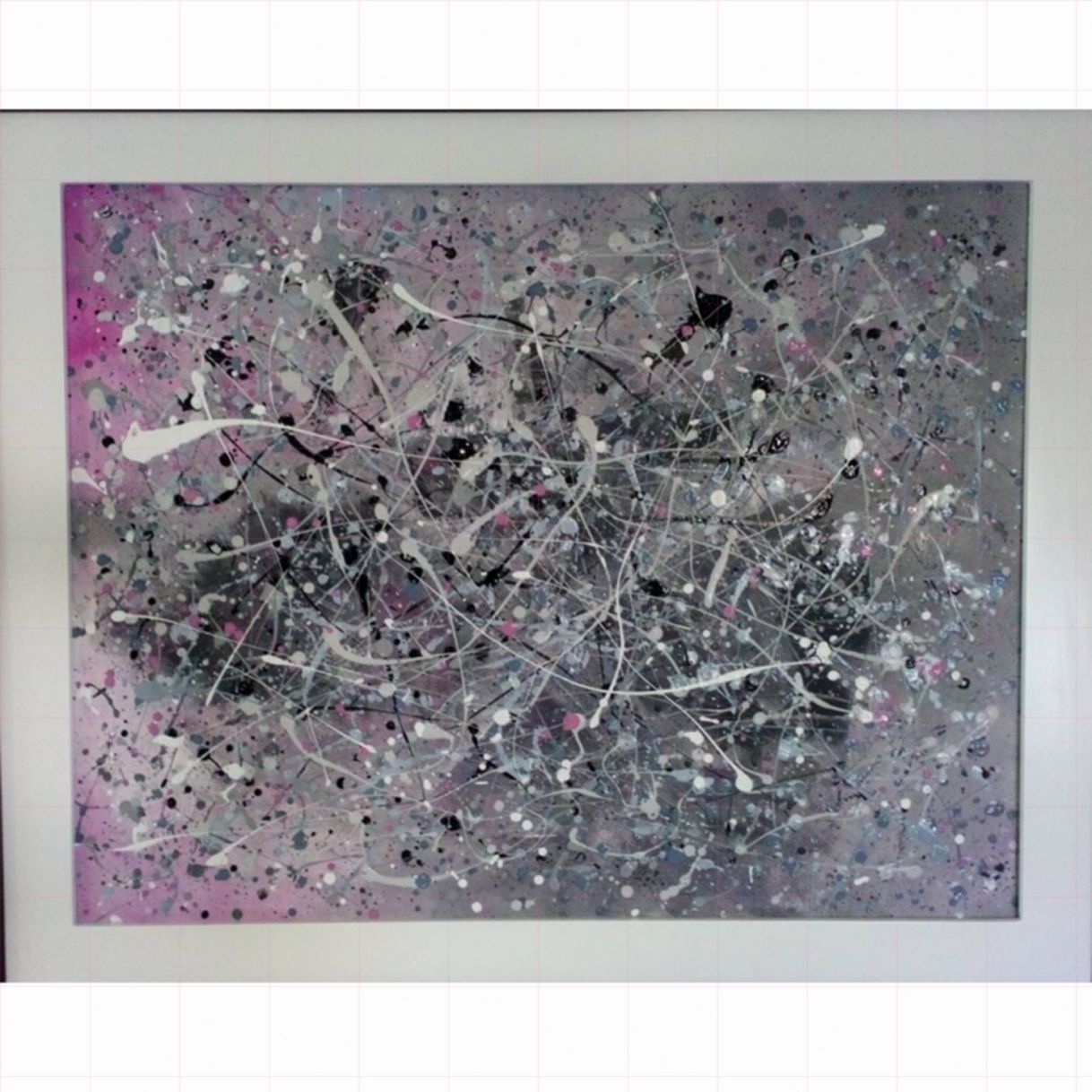 Tranh Trừu Tượng Rhythm of Life Acrylic Kích Thước 70x90cm 