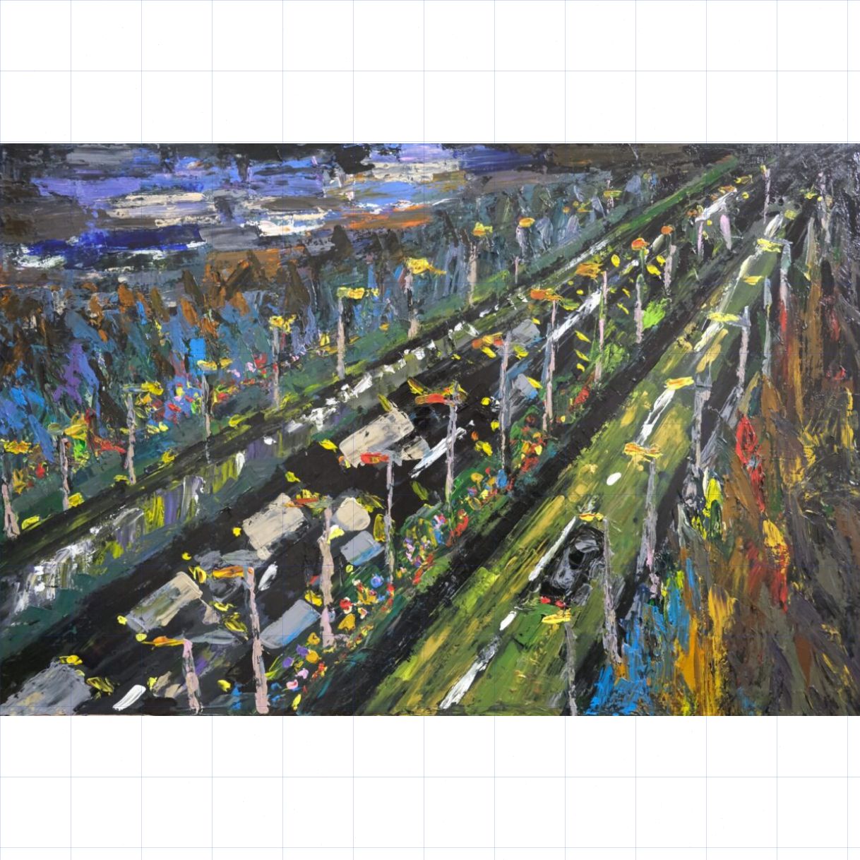Tranh Trừu Tượng The Selection Acrylic 60x90cm Miễn Phí Ship 