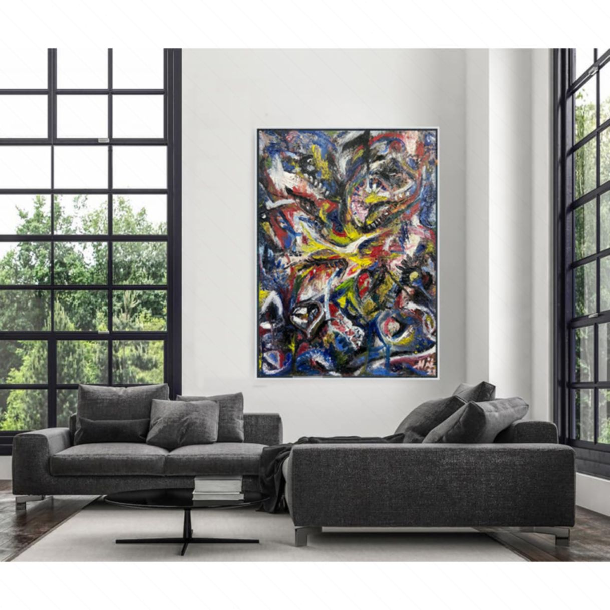 Tranh Sơn Dầu Cảm Xúc Bất Chợt 60x80cm Độc Bản Đa Sắc 