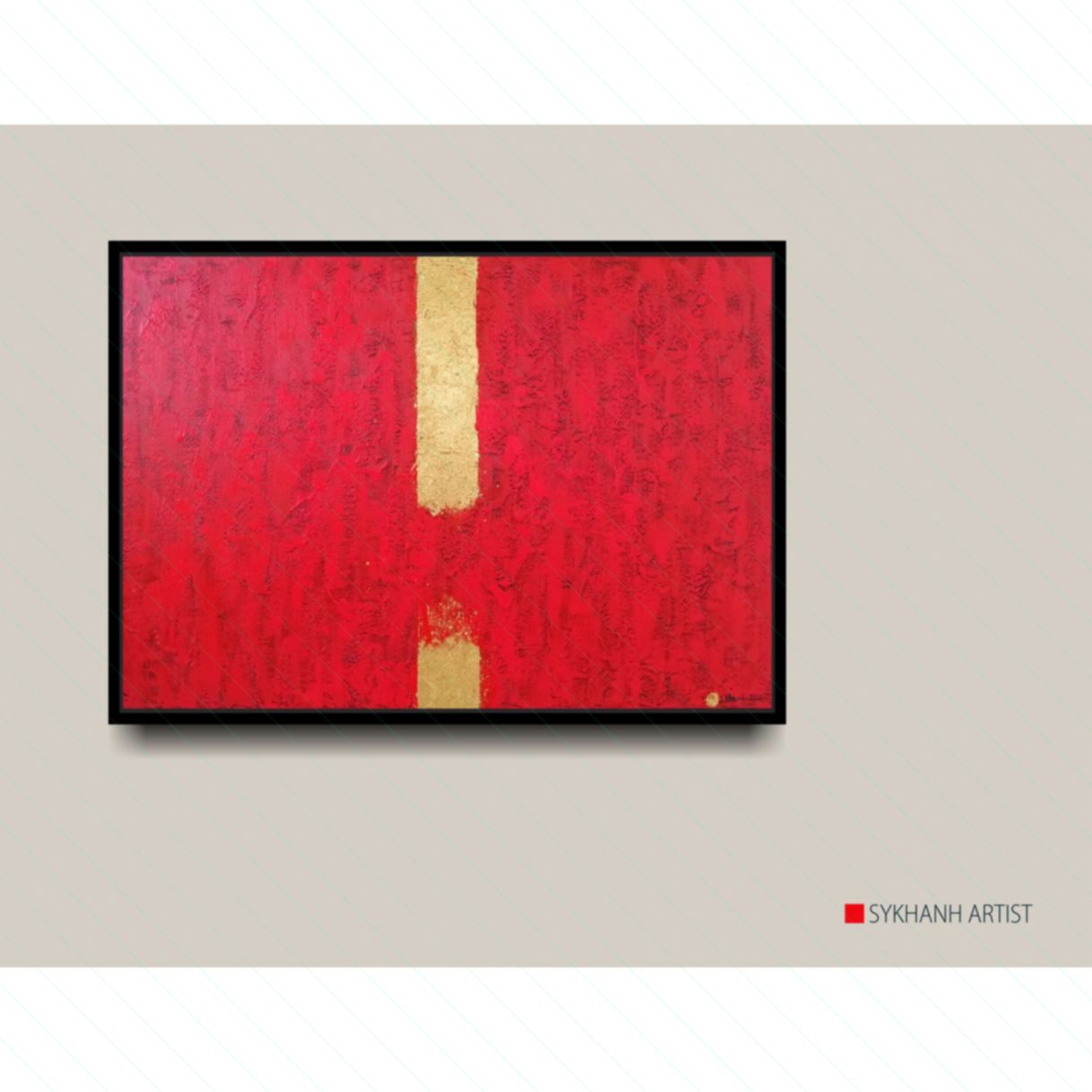 Tranh Trừu Tượng Nguồn Năng Lượng Mới Acrylic 70x100cm 