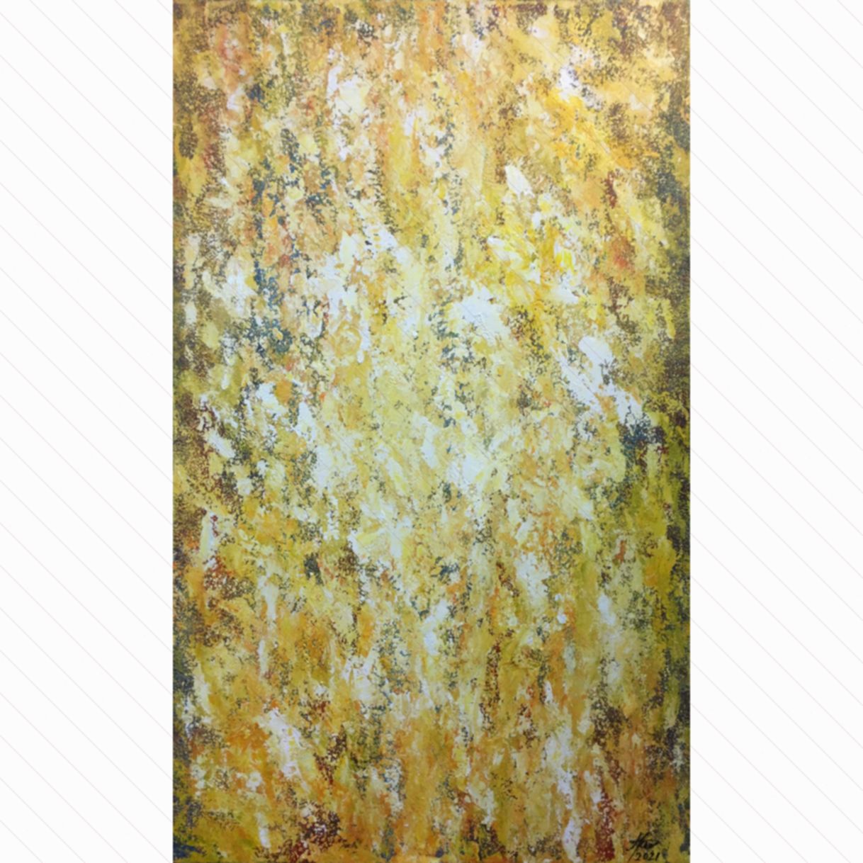 Tranh Trừu Tượng Chiều Nắng Hạ Acrylic Toan 60x100cm 2021 