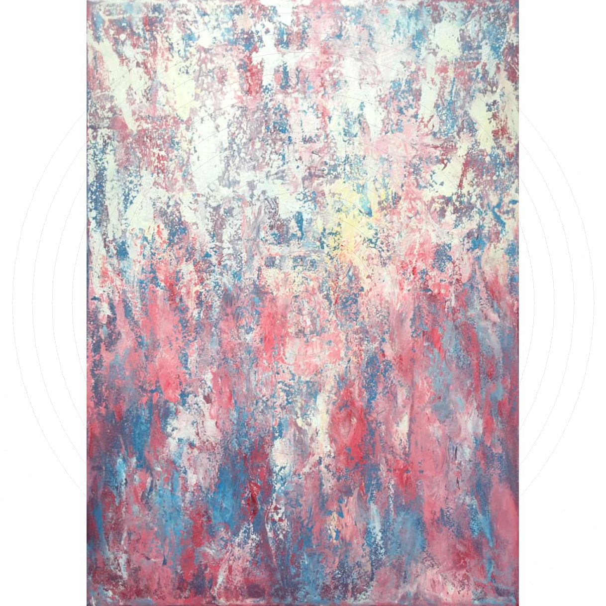 Tranh Trừu Tượng Mơ Mộng Acrylic 50x70cm Sáng Tác 2020 