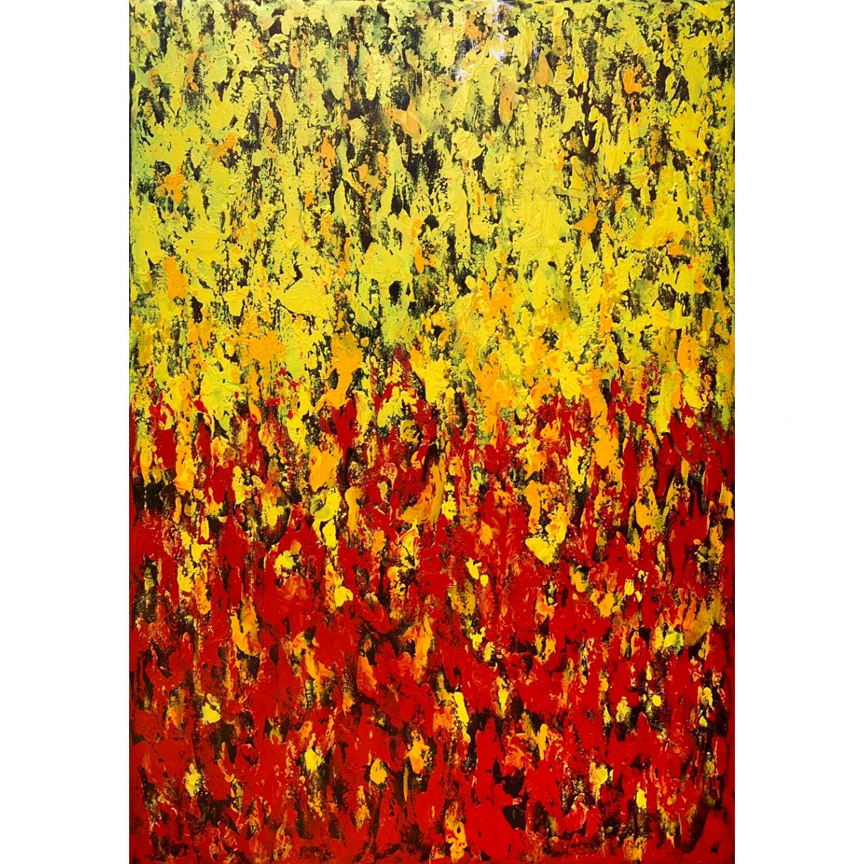 Tranh Trừu Tượng Cuối Thu Acrylic 70x100cm Độc Bản 2020 