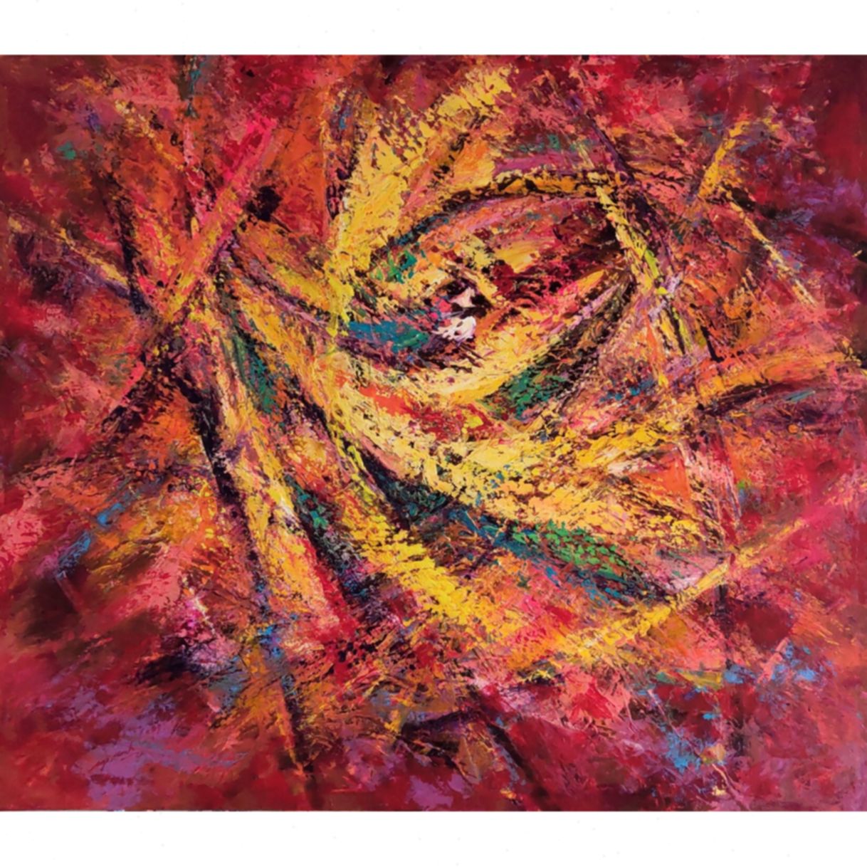 Tranh Trừu Tượng Four Seasons Acrylic 100x120cm Độc Bản 