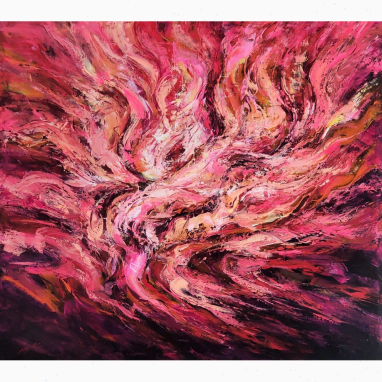 Tranh trừu tượng four seasons melodies acrylic độc bản 2021 