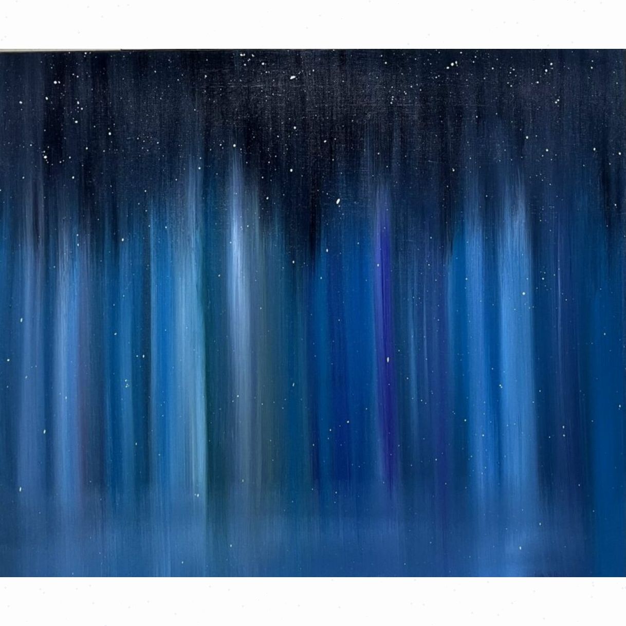 Tranh Phong Cảnh Đêm Mộng Ảo Sơn Dầu 50x60cm Sáng Tác Đẹp 