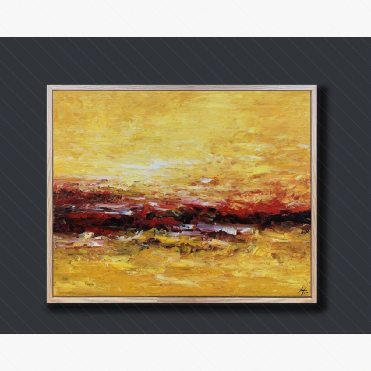 Tranh Trừu Tượng Dạt Dào Acrylic 80x100cm Độc Bản Họa Sĩ 