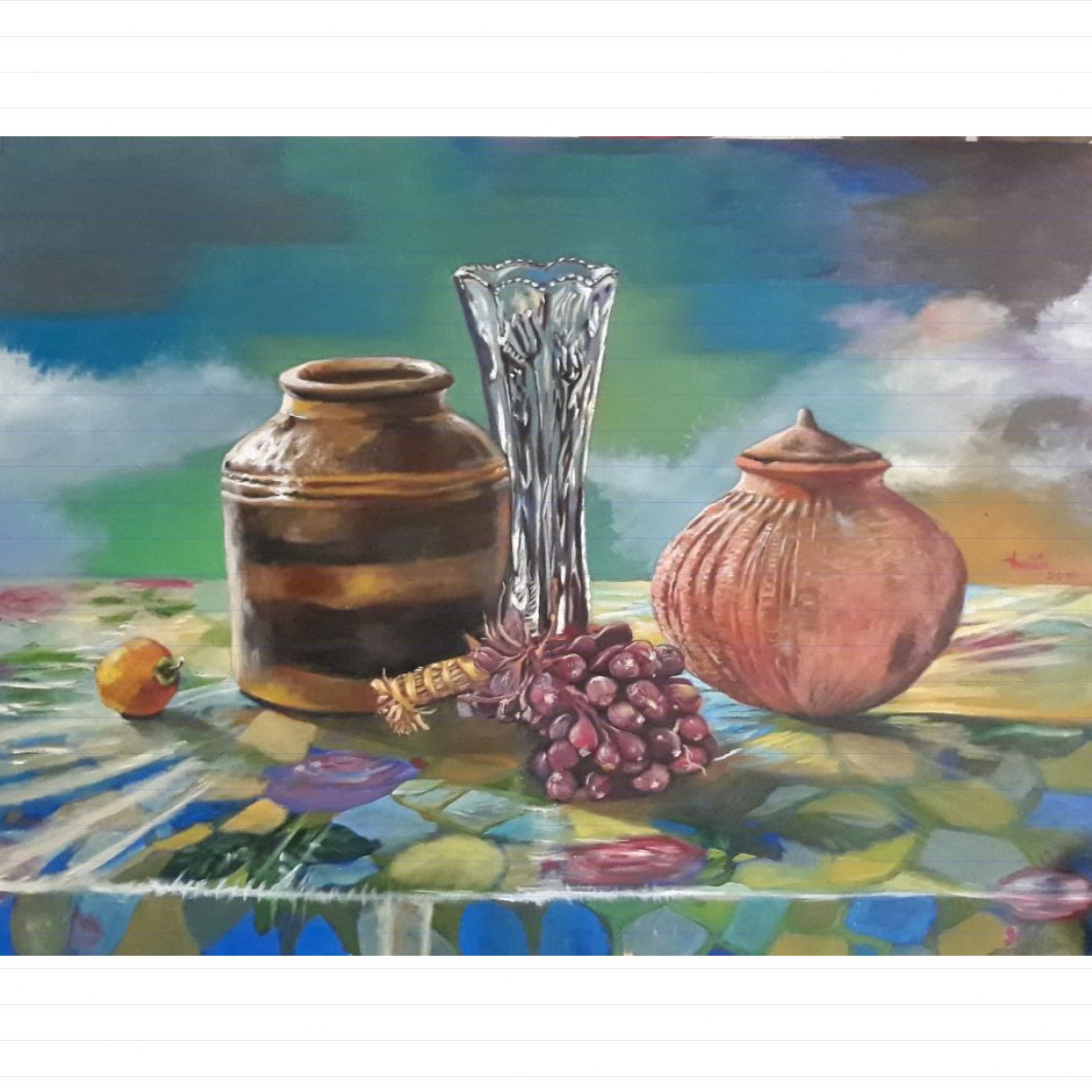 Tranh Hoài Niệm Sơn Dầu 61x81cm Sáng Tác 2019 