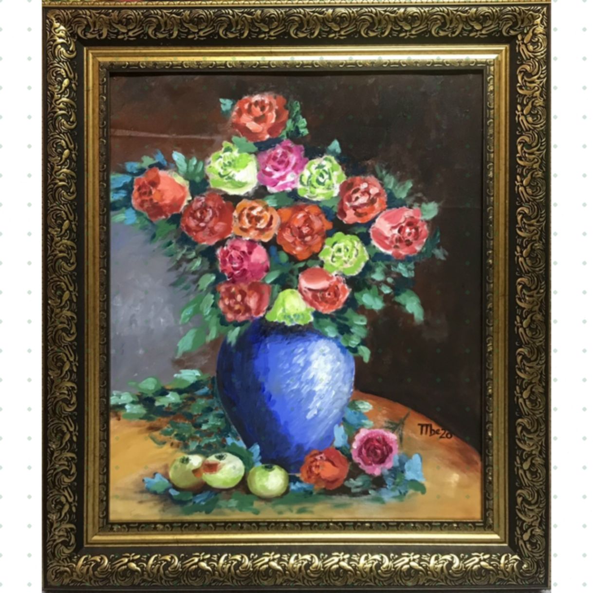 Tranh Sơn Dầu Hương Tình Yêu Kích Thước 50x60cm Độc Bản 