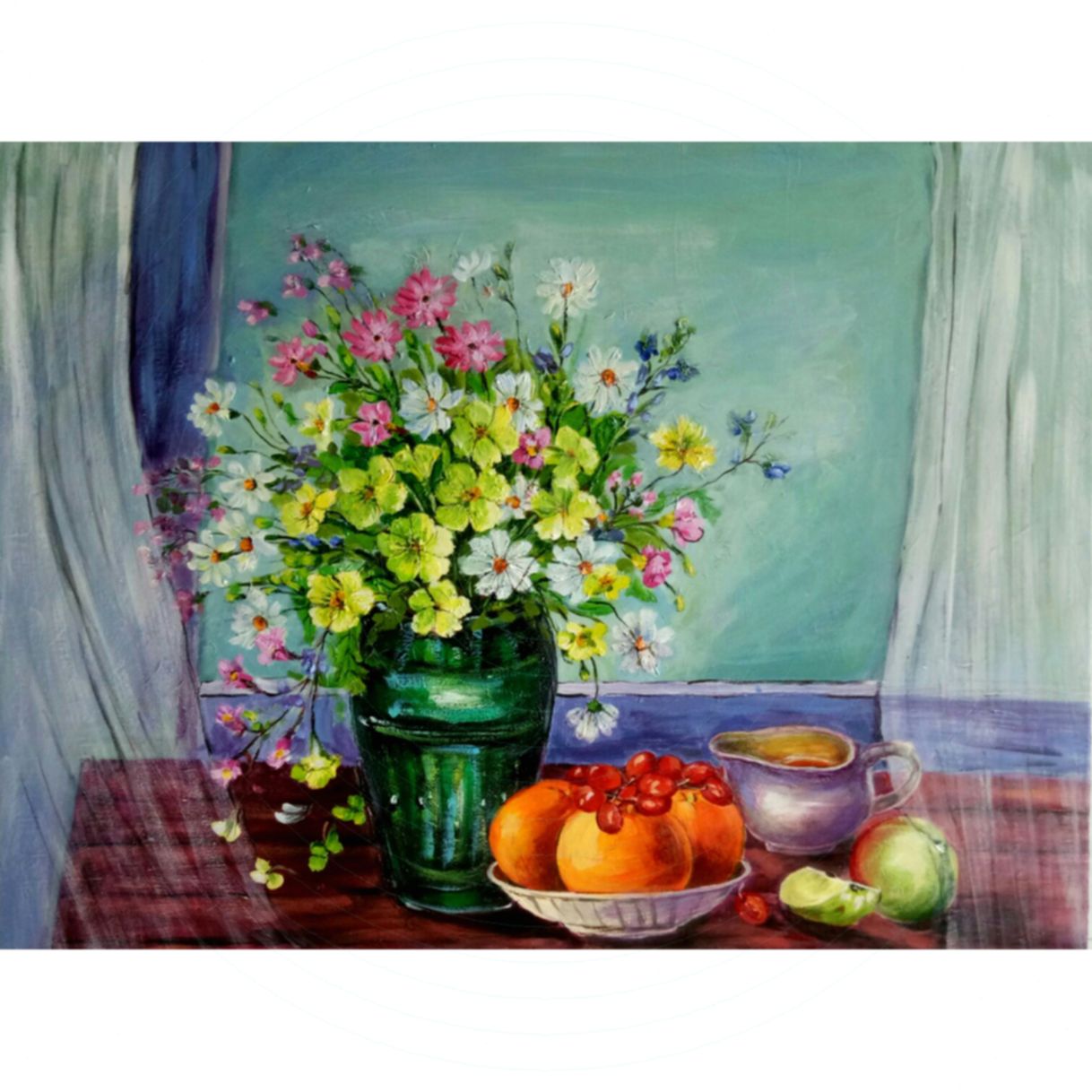Tranh Tĩnh Vật Hương Thu Acrylic 60x80cm Sang Trọng 