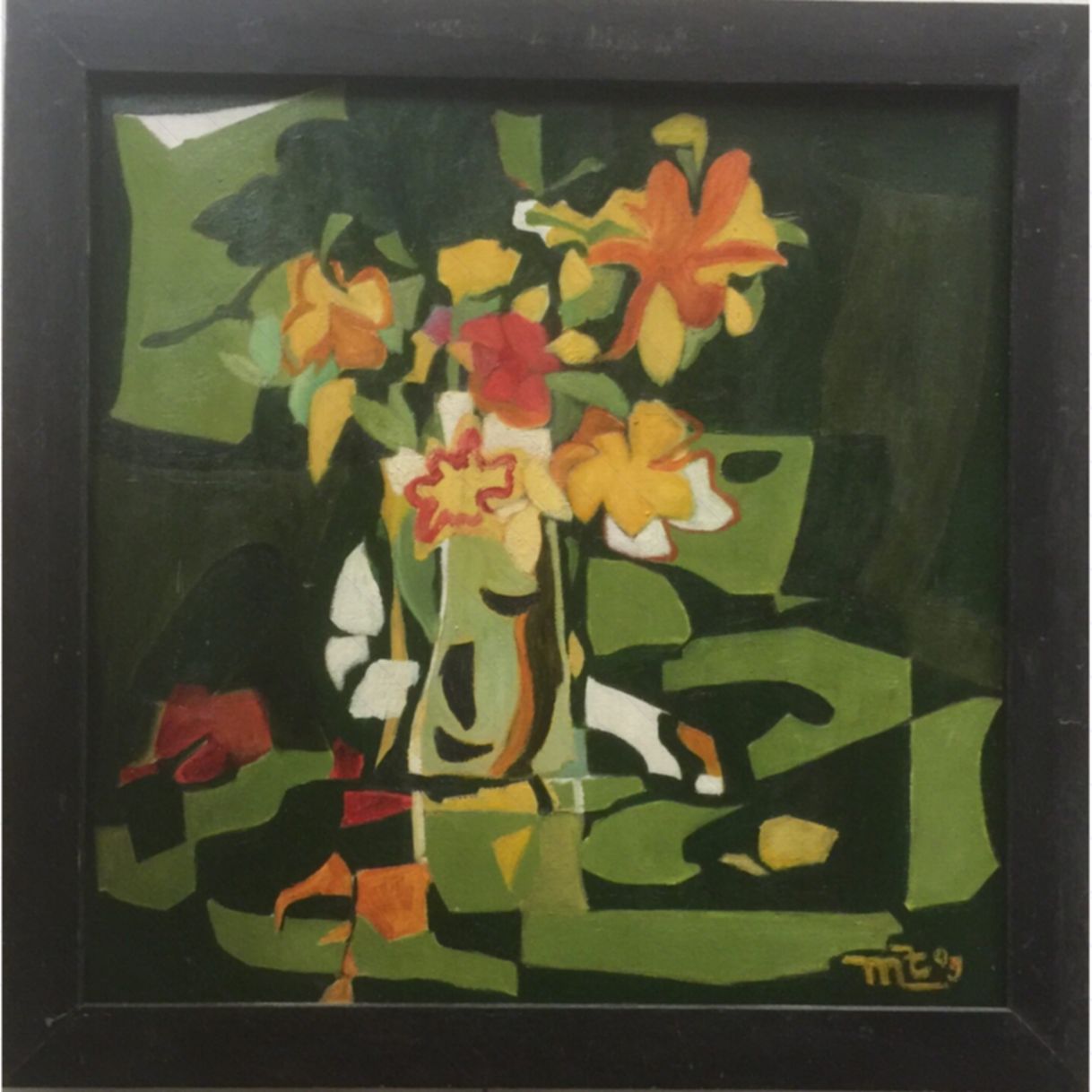 Tranh Sơn Dầu Tĩnh Vật 60x60cm Độc Bản Họa Sĩ Chính 