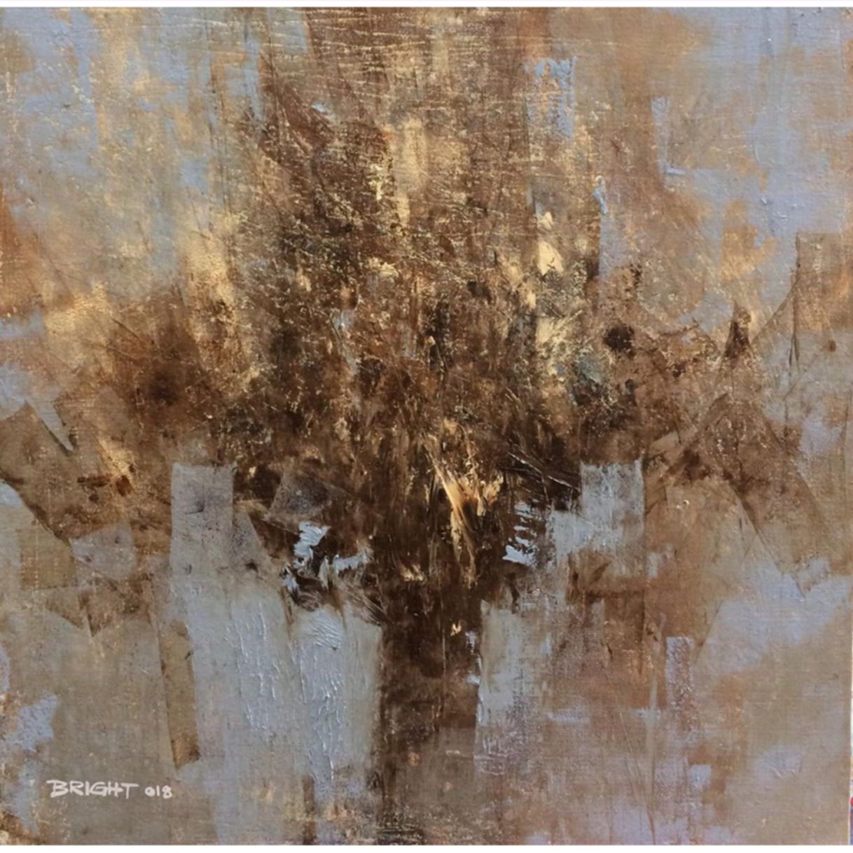 Tranh Duy Quang Tĩnh Vật Sơn Dầu 60x60cm Năm 2018 Độc Bản 