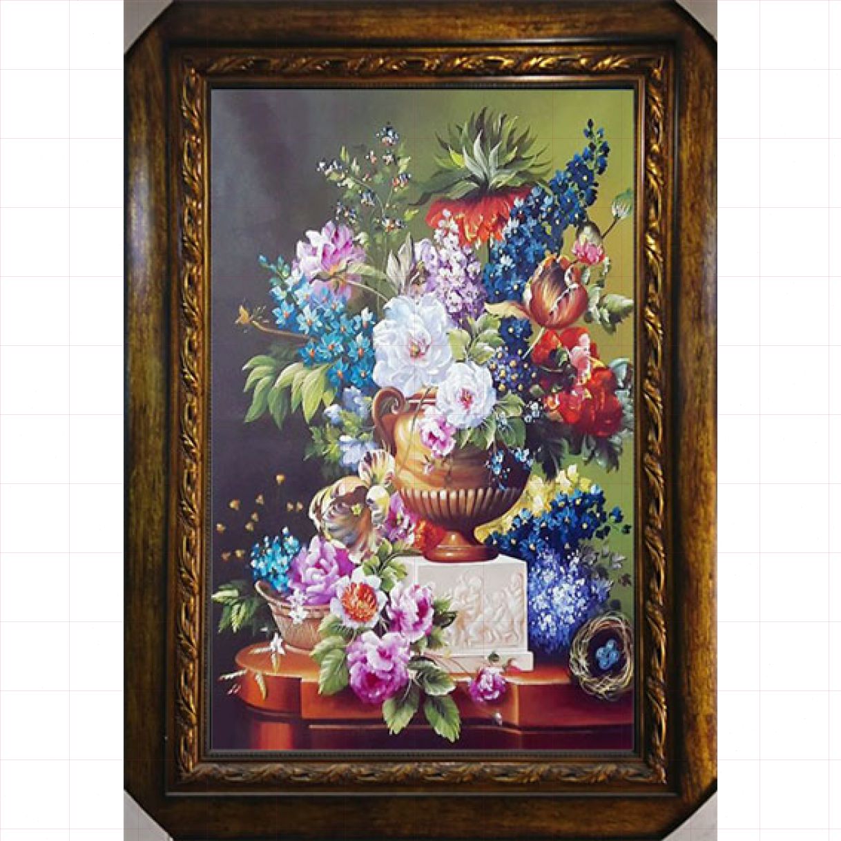 Tranh Hoa Sơn Dầu Nhiều Loại Vẽ Tay 80cm Canvas Khung Composite 