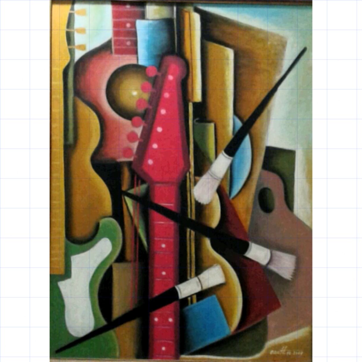 Tranh Ngọc Oanh Cảm Xúc Nghệ Sĩ Sơn Dầu 60x80cm Đa Màu Sắc 