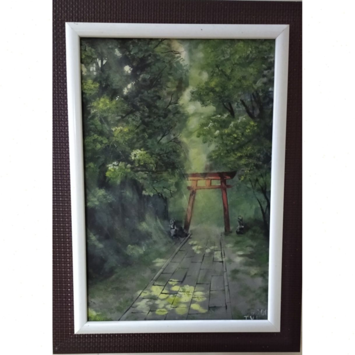 Tranh Nghệ Thuật Khu Rừng Đom Đóm Acrylic 40x60cm Đẹp Mắt 
