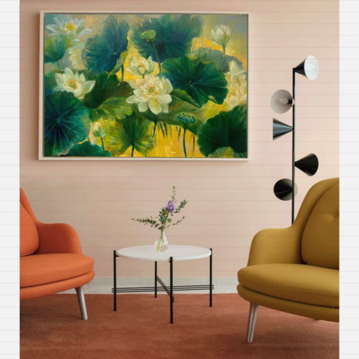 Tranh An Nhiên Bảo Châu Sơn Dầu Hà Lan Trưng Bày 80x120 