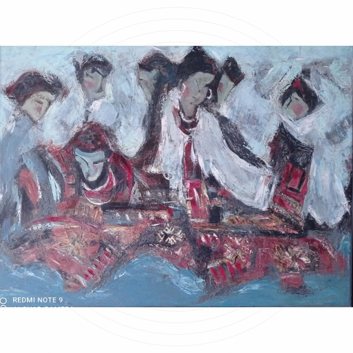 Tranh Sơn Dầu Mưa Mạn Ngược 90x120cm Tác Phẩm Độc Bản 