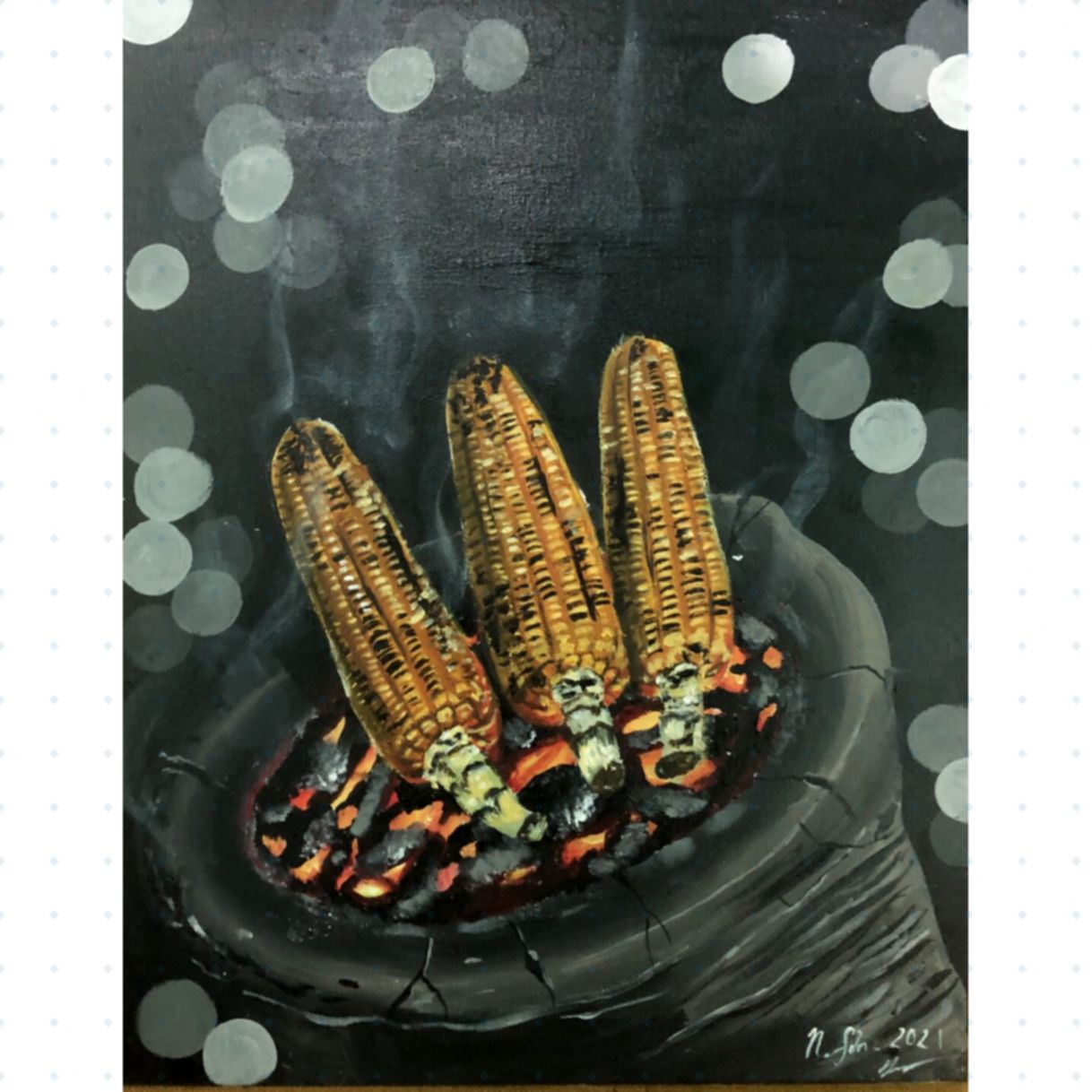 Tranh Nghệ Thuật Mùa Đông Acrylic Toan 40x50cm Độc Đáo 